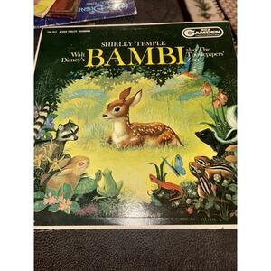 Shirley Temple Disney Bambi Tootlepipers’ Zoo LP RCA Camden reprocessed stereo